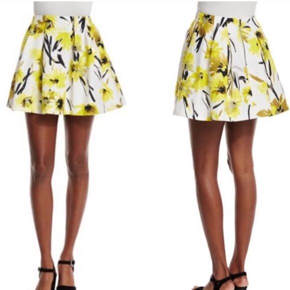 Alice + Olivia Floral Print Skirt Size 4 - Picture 2 of 8